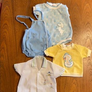 Vintage baby boy clothing bundle